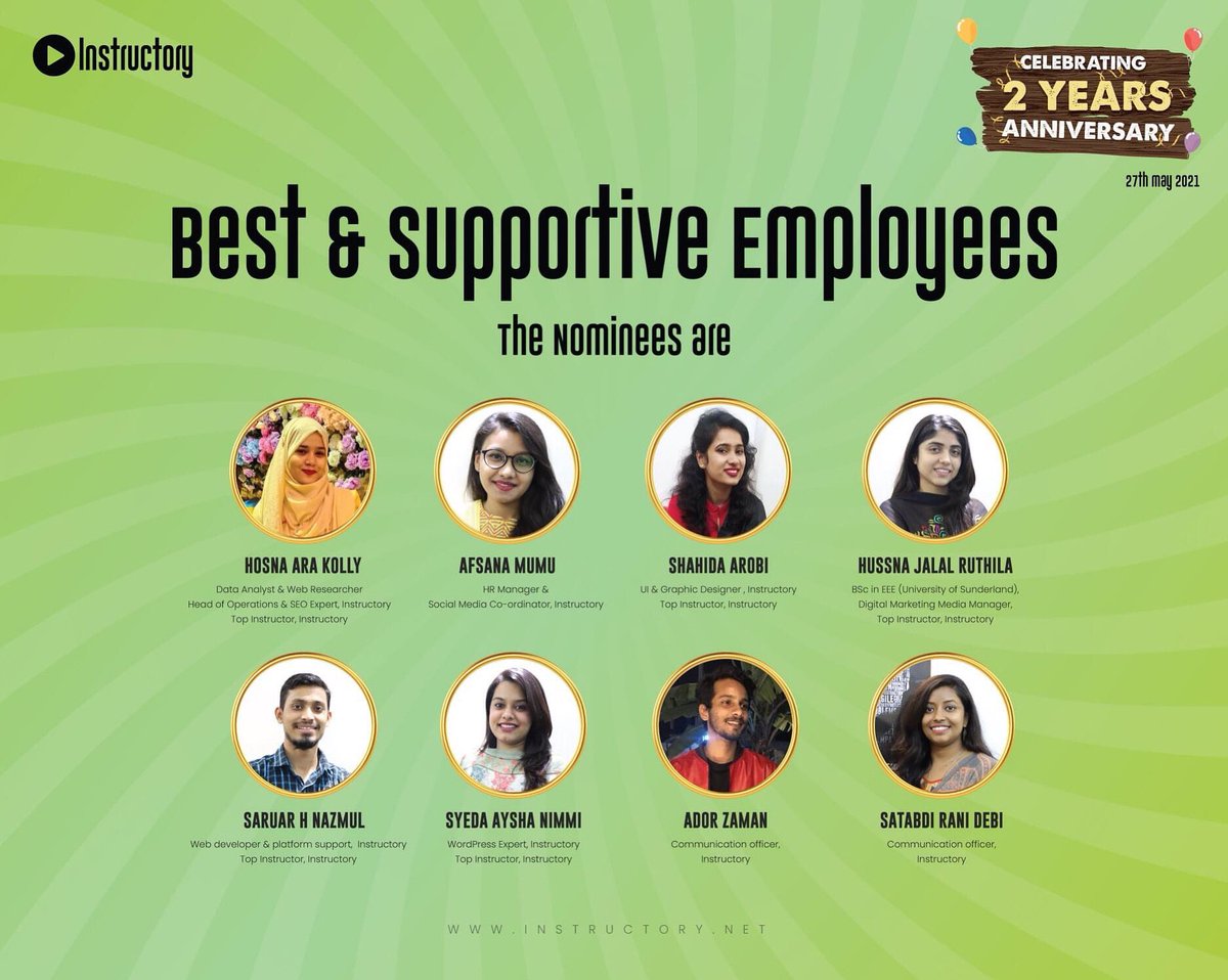 the_instructory's tweet photo. Instructory has successfully conquered two years and for that occasion, we are arranging various awards of the year. 

1. Instructor of the year 
2. Best courses (3) 
3. Active &amp; Supportive Instructors 
4. Best &amp; Supportive Employees 

#instructory #onlineplatform #elearning https://t.co/MNAKj5QkxY