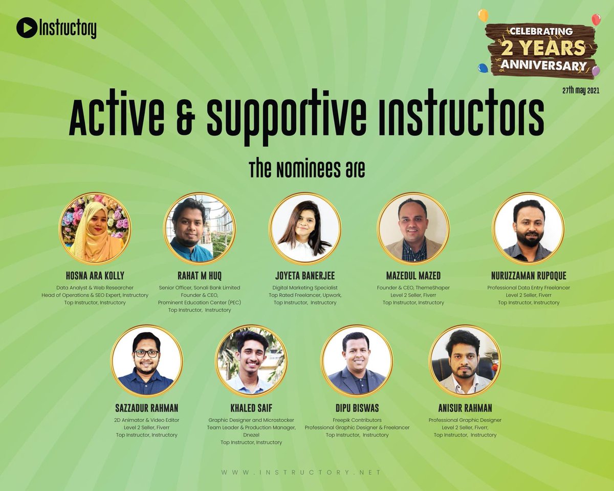 the_instructory's tweet photo. Instructory has successfully conquered two years and for that occasion, we are arranging various awards of the year. 

1. Instructor of the year 
2. Best courses (3) 
3. Active &amp; Supportive Instructors 
4. Best &amp; Supportive Employees 

#instructory #onlineplatform #elearning https://t.co/MNAKj5QkxY