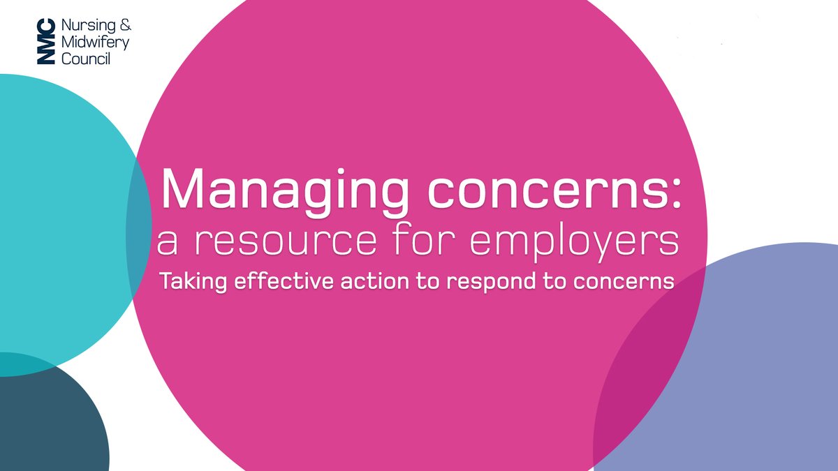 nmcnews's tweet photo. Our 'Managing Concerns' resource promotes best practice principles for employers to consider when investigating concerns, to support a culture in health and social care that’s free from blame and encourages openness and learning.

Read more 👇
https://t.co/VGyqxSvaGf https://t.co/kVva4vp4LI