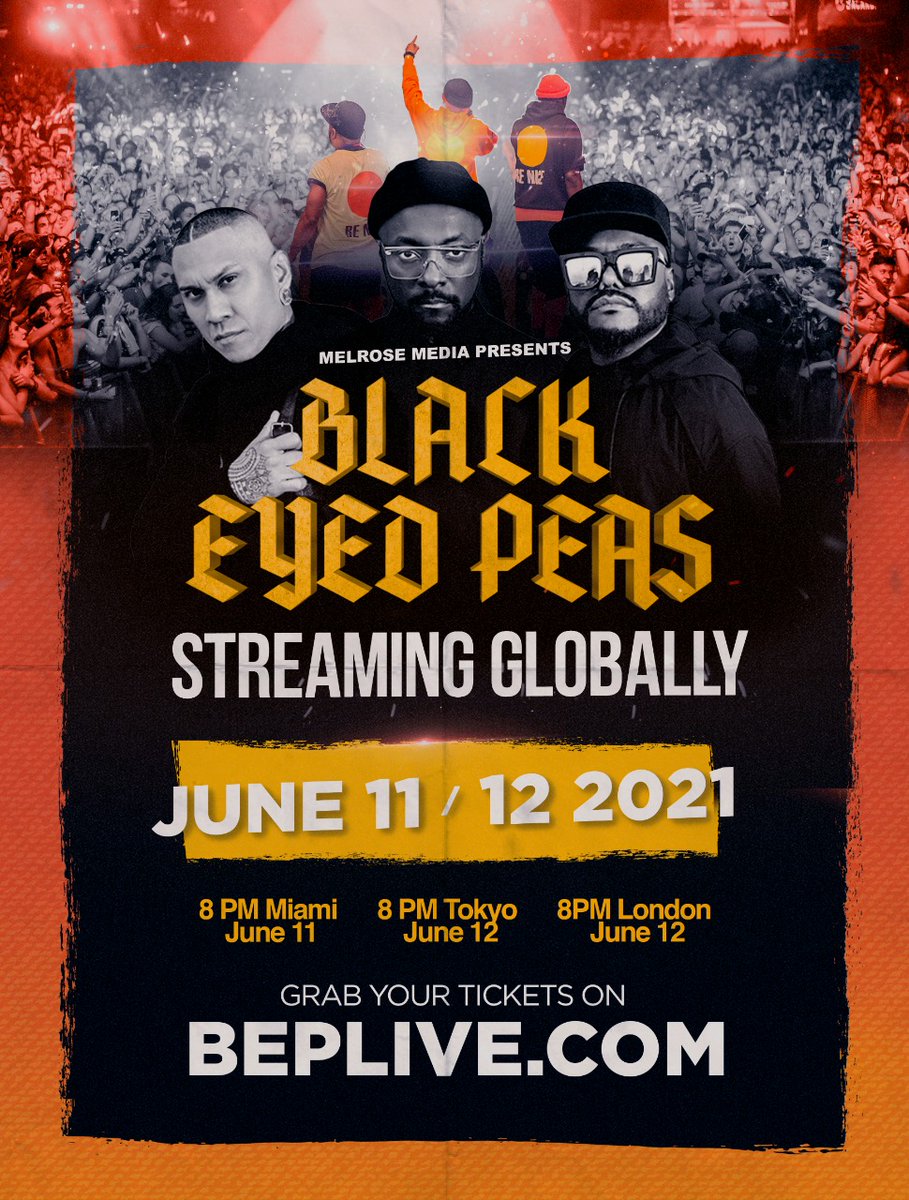 IamFanSite's tweet photo. Don't miss the first BEP concert in over a year, streaming GLOBALLY 🌍

🗓June 11th/12th
🤑Tickets start at just $10!

Purchase here: https://t.co/Z270ASVZf2 https://t.co/OYBXC0dW5T
