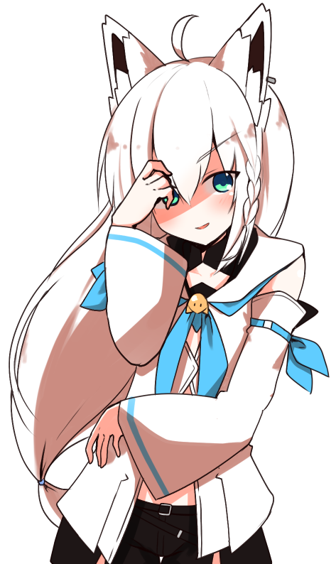 ロリ銀ノエルをすこれ ノエラート 白銀ノエル 青眼 昴 のイラスト