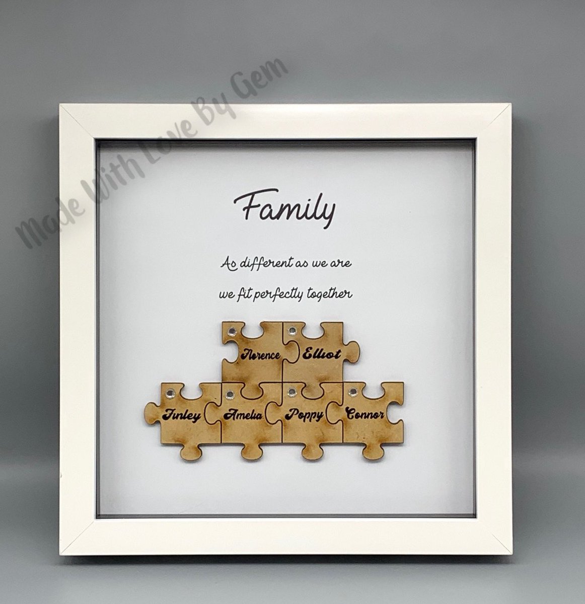 made_gem's tweet photo. Excited to share this item from my #etsy shop: Jigsaw piece personalised box frame, puzzle piece, family gift frame, mothers day, fathers day, birthday, wedding gift. Home decor, wall art great gift doe so many occasions.#boxframes #gifts #weddinggifts https://t.co/Cm0nevIXhv https://t.co/puflFStYnj