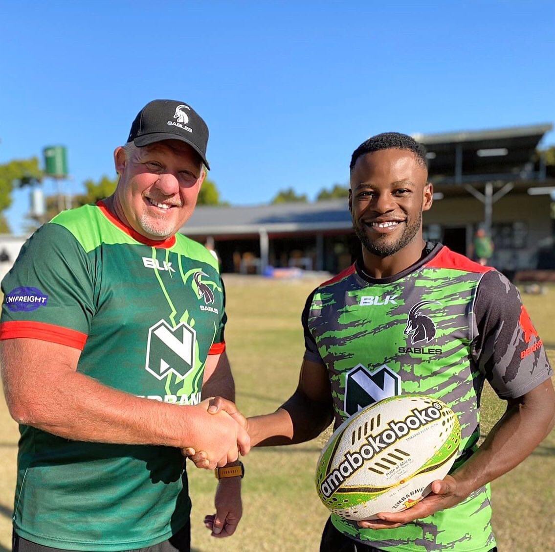 elitesportsafri's tweet photo. As Zimbabwe We Are Honoured To Have You Lead Us Sir! Congratulations @hilt_mudariki Being Named Captain of @SablesRugbyZW 

Zim Rugby To The Moon! 🚀 

#HiltonMudarik #ZimbabweSables https://t.co/kyLpAjP982
