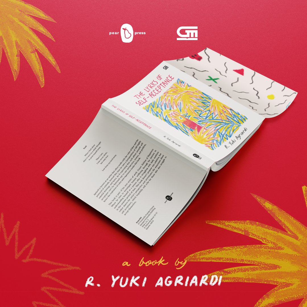 bukugpu's tweet photo. Sebuah buku bertema โpenerimaan diriโ yang dapat ditempuh melalui banyak hal. Temukan lebih jauh dalam buku terbaru R. Yuki Agriardi, terbitan Pear Press x Gramedia Pustaka Utama. Segera. #Pearpress #bukugpu #LoSA https://t.co/brVG3IsukH