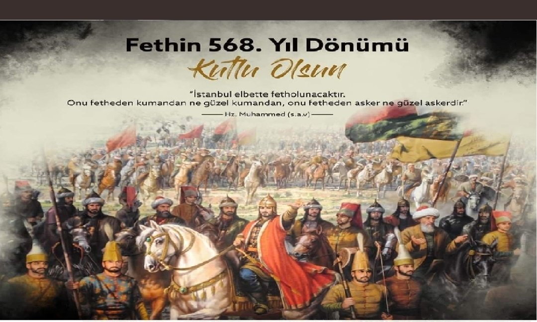 Rahime303030's tweet photo. Çağ kapatıp çağ açan, dünya tarihinin akışını değiştiren İstanbul’un Fethinin 568. yıl dönümünü kutluyor, Fatih Sultan Mehmet Han ile bu toprakları bizlere vatan kılan tüm şehitlerimizi saygı ve rahmetle yad ediyoruz.. 

#Fetih1453
#istanbulunfethi https://t.co/tj98w4TtPF