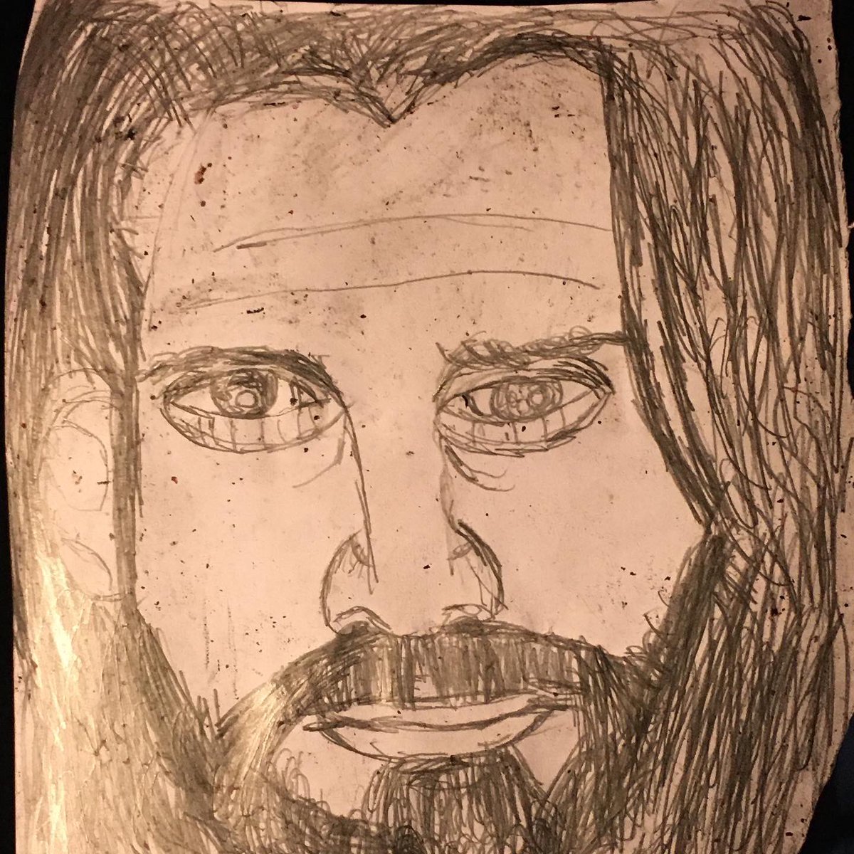 Artistic_Spidey's tweet photo. My sketch of #themessiah aka #thearchitect aka #thekingslayer himself @WWERollins that I’m currently decorating in honor of his Birthday. 🎂🔥 🏆 🤟🏾 👑 ⚔️ #sethfreakinrollins #burnitdown #sethrollins #colbylopez #fridaynightsmackdown #WWESmackdown #SmackDown #wwe #wwesuperstar https://t.co/D28aqc51Bi