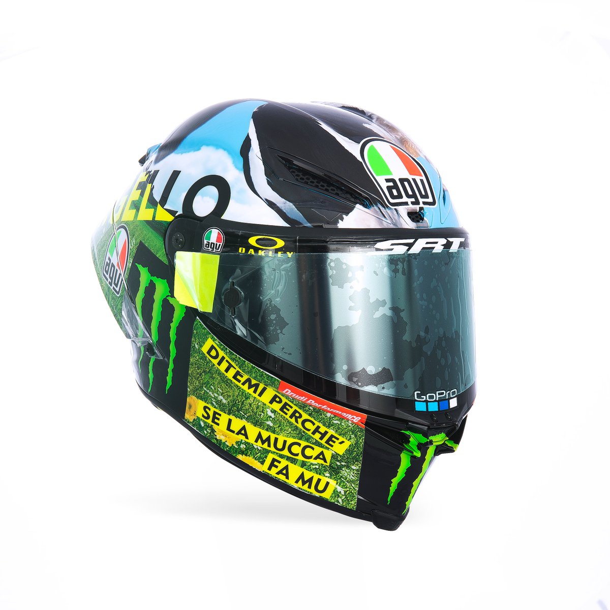 AGVHelmets's tweet photo. AGV PISTA GP RR MUUU...GELLO!
@ValeYellow46 latest special creation for 2021 @MotoGP Mugello Italian GP.
#AGVhelmets #PistaGPRR #drudiperformance #diddesign https://t.co/DheQqyGQb9