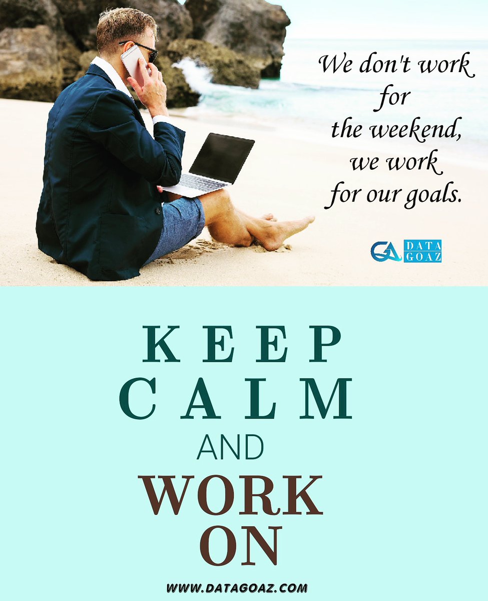 DataGoaz's tweet image. Most people work all the week to get to the weekend.A few people work in weekend to get  freedom of life.
 
 CONTACT US If you want to know who we are and what our services provided.
#guestpost #webresearching #weekendwork  #dataminning #motivationwork #virtualassistant
