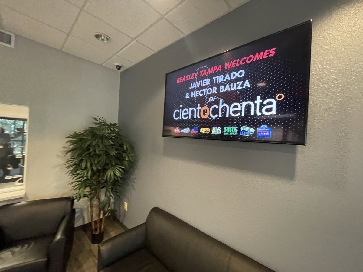 Cientochenta (@cientochentaa) on Twitter photo Our CEO Javi Tirado and our Business Development Director Hector Bauzá on the road <a href="/BeasleyMedia/">Beasley Media Group</a> Tampa, Florida Our CEO Javi Tirado and our Business Development Director Hector Bauzá on the road <a href="/BeasleyMedia/">Beasley Media Group</a> Tampa, Florida