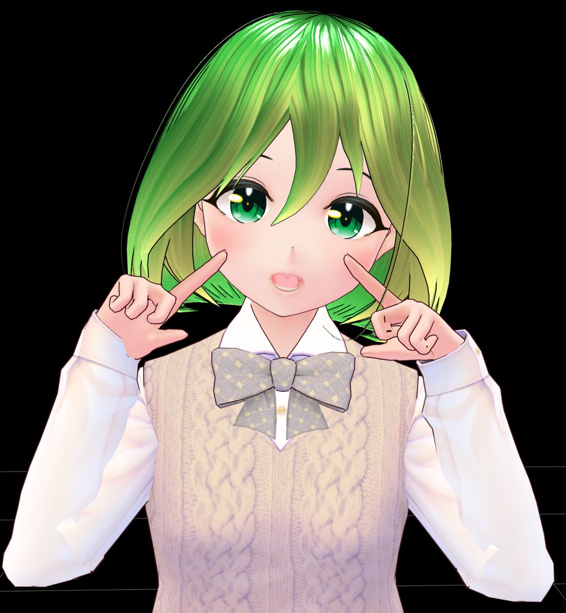 フリー写真 頬に指を当てて考える女子高生 パブリックドメインq 著作権フリー画像素材集