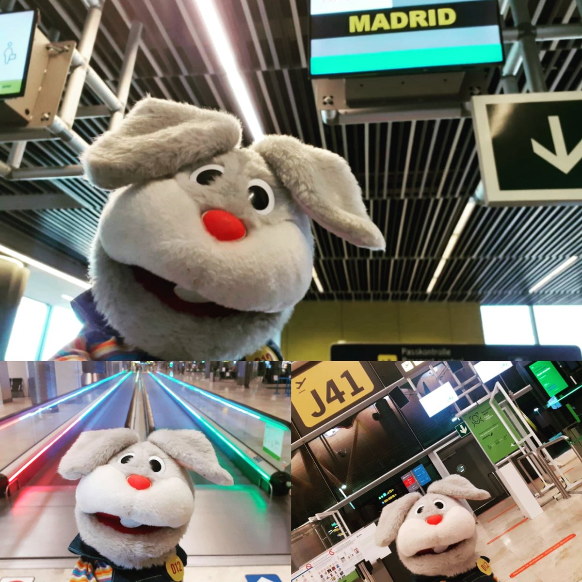 uanbimbumbam012's tweet photo. Scalo a #madrid in #spagna x @caciotta012!  Prossimi post x sapere dove si va  al #mare col #team012 di @PupazziStory #pupazziatory ! #trip #travel #bunny #voyage #estero #world #influencer #ciao #igersmilano #igersitalia #tourism #blogger #abroad https://t.co/cotTll3loS