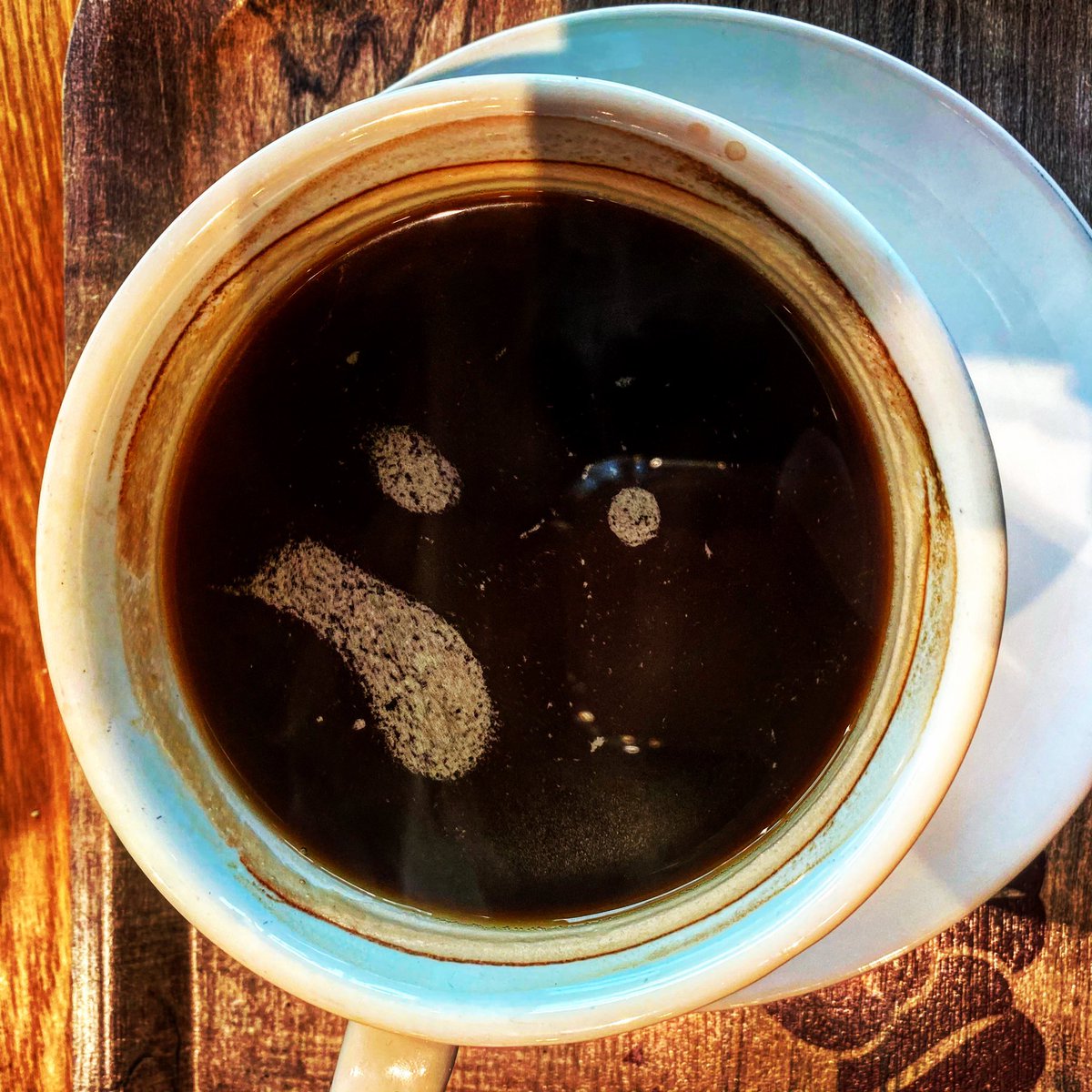 MyCreativeDisc's tweet photo. Even my coffee isn’t happy about how early it is 😒

#coffee #coffeeface #facesinthings #early #tooearly https://t.co/iUSlnqT8Gx