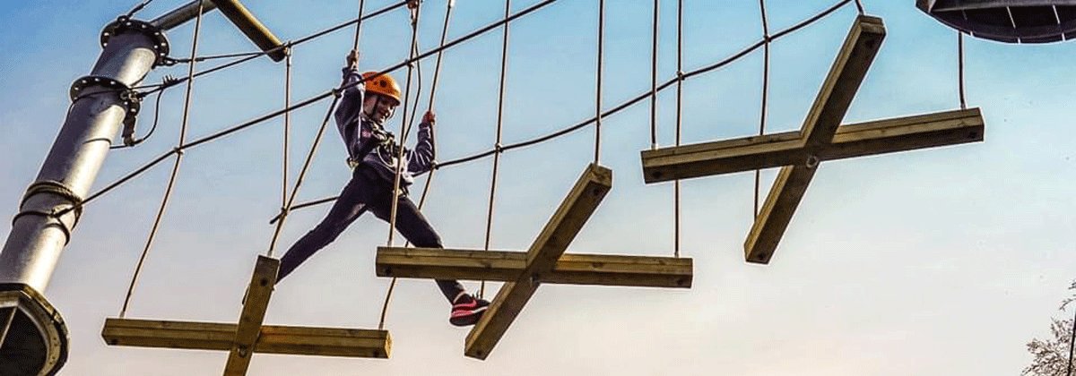 RotaryChannel's tweet image. More than 100 pupils from Folkestone primary schools are being given a surprise treat by #ChannelRotary this month – an exciting SkyWalk Adventure @FStoneSportsCen. See bit.ly/2RMCZWs .These young carers look after a parent and/or sibling(s) so treats like this are rare.
