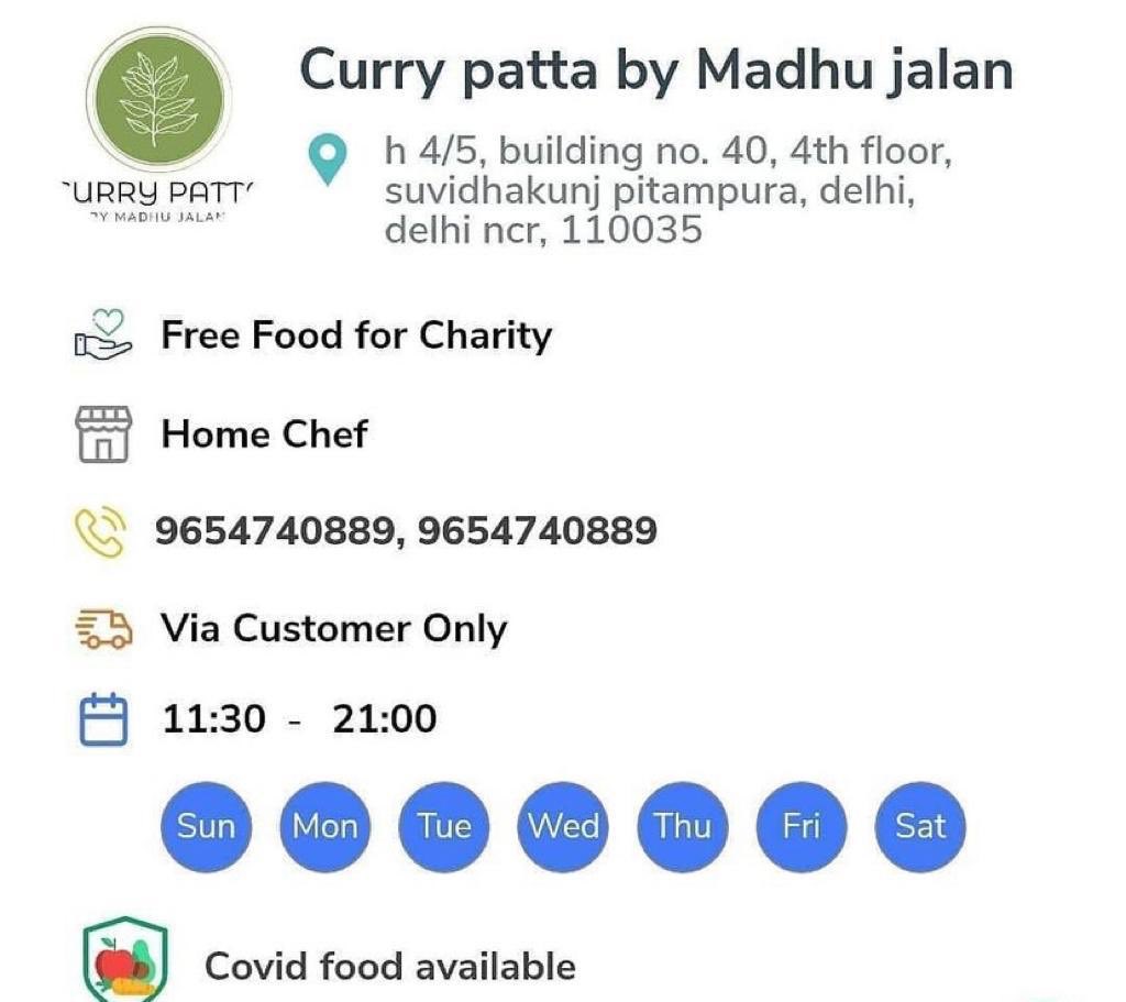 COVIDFightClub1's tweet photo. @paleja_mehul @Srk_bangalore @appurv_gupta @COVResourcesIn @CovidTask @CoviFind @SRKDelhiCFC @bhumipednekar @SonuSood @taapsee Please try this too. Pick up to be done via delivery app by family as there is no charge for food. https://t.co/7aeUqtb6rv