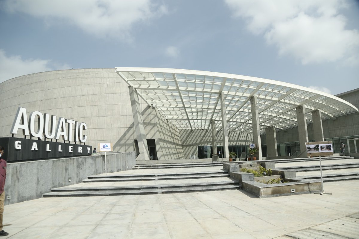 Cmo Gujarat Cm Shri Vijayrupanibjp Visited India S Biggest Aquatic Gallery Being Developed At The Cost Of Rs 250 Cr At Science City In Ahmedabad Which Will Soon Be Inaugurated By Pm Shri