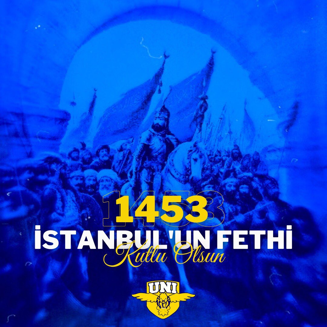 "İstanbul mutlaka fethedilecektir. Onu fetheden komutan ne güzel komutan, o ordu ne güzel ordudur."

İstanbul'un Fethi'nin 568. yıl dönümü kutlu olsun! #UNIGFB