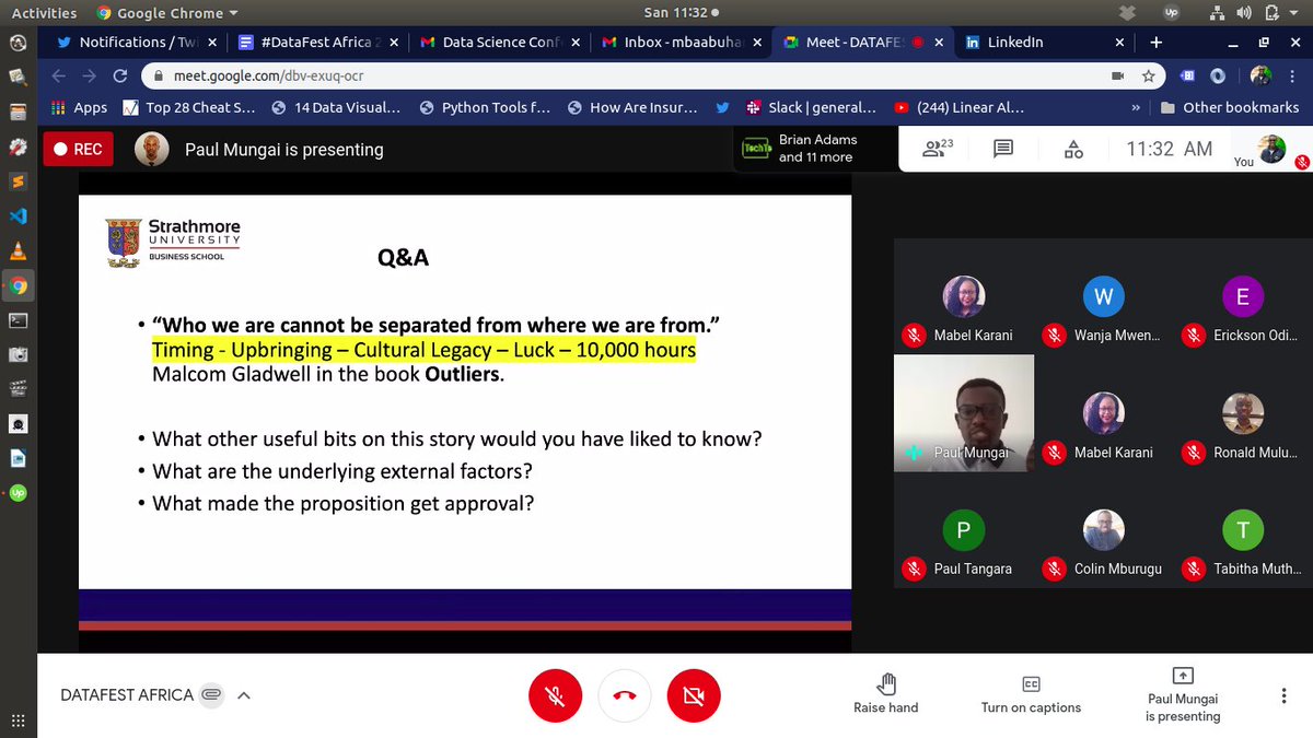 #DataFestAfrica Day 2, Institutionalizing the use of data in decision making by Dr. Paul Mungai