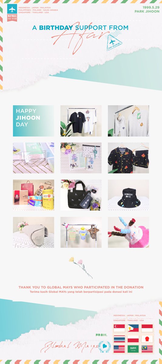 wink_support's tweet photo. GLOBAL MAYS sending #ParkJihoon 'A Birthday Support from Afar' to celebrate #Happy23rd_JihoonDay! 🎁

Terimakasih untuk semua GLOBAL MAYS yang membuat hal ini terlaksana! 💚💛💖

#메이만의_박지훈_생일축하해
#박지훈 @Park_Jihoon_twt  #朴志训 #パクジフン #พัคจีฮุน https://t.co/v5XewQ7cIS
