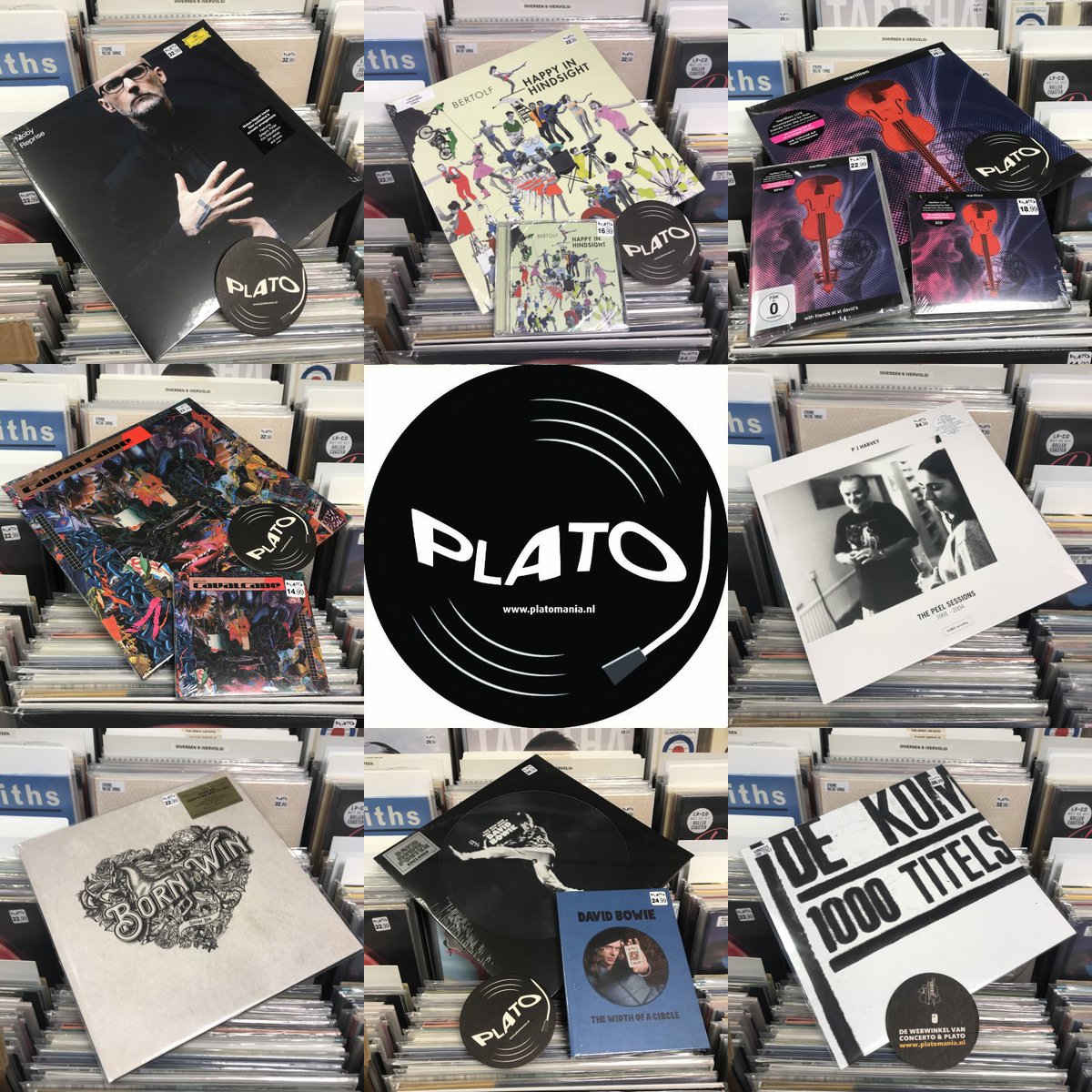 Nieuwe plaatjes deze week van Moby, Bertolf, Marillion, black midi, PJ Harvey, Douwe Bob, David Bowie en De Kommeniste. In onze nieuwsbrief lees je over nog meer releases, mooie pre-orders en fijne aanbiedingen

👉 bit.ly/nieuwsbrief-we…
👉 platomania.nl/vinyl-nieuw-bi…