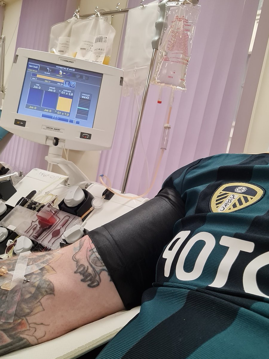 Ricky_Lake_'s tweet photo. 35 36 37 platelets, And here we are again, 4 weekly donation of triple platelets, 57 mins donation, hour and half in total 🧡🧡🧡, great team here in Leeds @GiveBloodNHS https://t.co/G3icHqzwo2