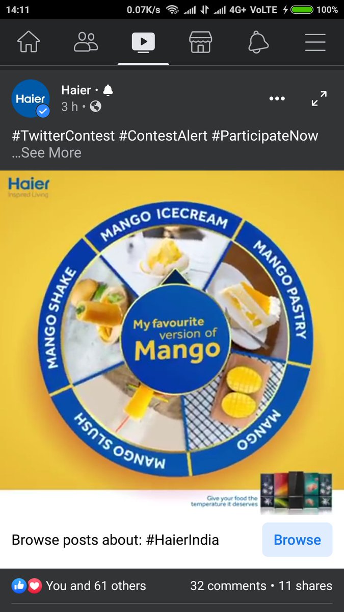 arun_deo's tweet image. My Favorite Mango Ice Cream And It&apos;s Appropriate Temperature Is -12°C 💟💟💟💟💟 #MagicConvertible #BMR #InspiredLiving #HaierIndia
@IndiaHaier
💕🎆🎆💢💜💖❤❤🎇🎉🎊💝💕💕🎆💗💖❤🎇🎉💝💝💝🎊💢🎇💖💖💛🎊💝💕💕