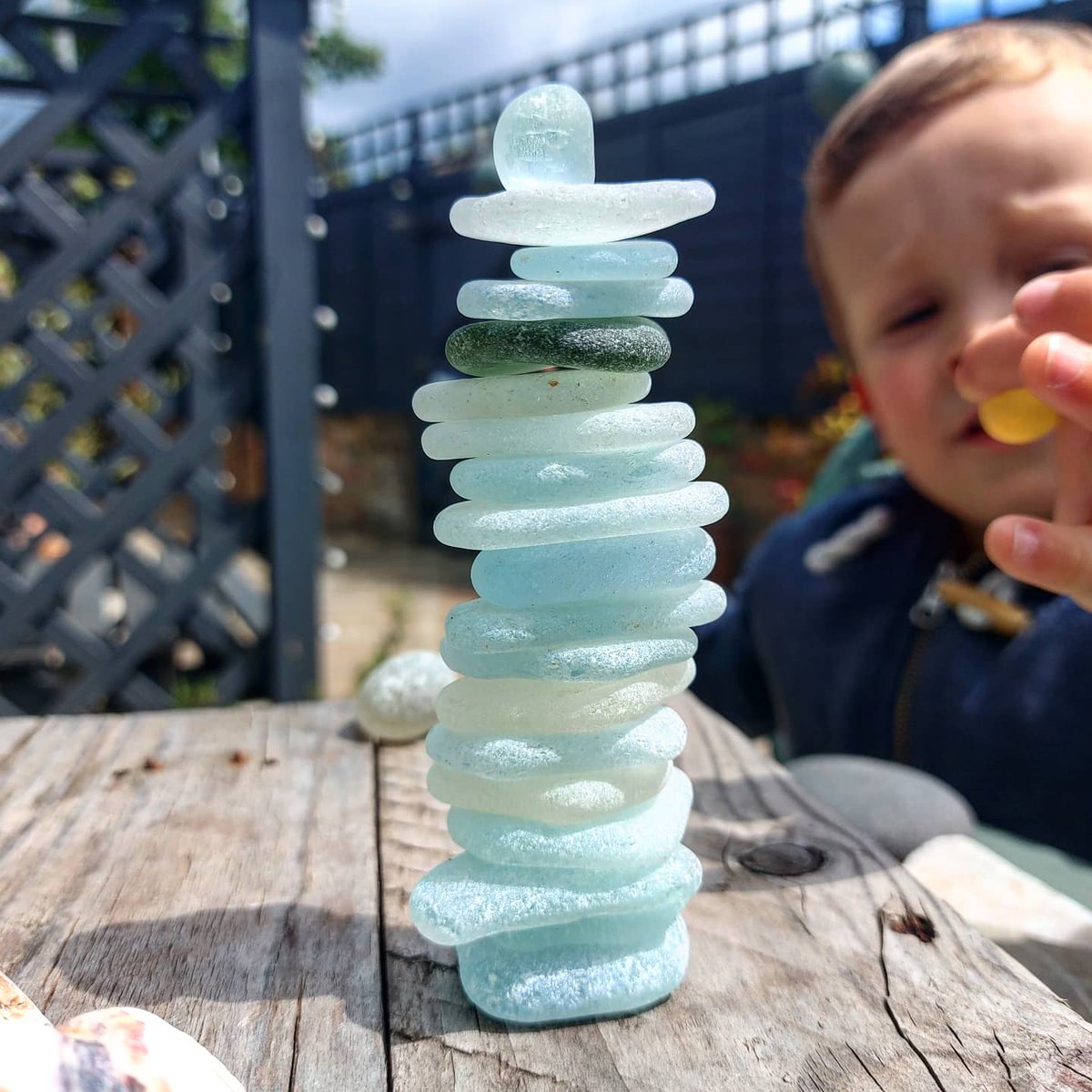 i_love_dolly's tweet photo. Happy #stackerday folks! My son Jesse popped the last bit on top 😱😱😱
We're at an 18 high this week. Pop on over to IG to see all the other stacks today!
#happystackerday #saturdaystackerday #saturdaystacks #seaglass #stackday #saturdaystack #stackingchallenge #stackemhigh https://t.co/Gv3owbCsKt