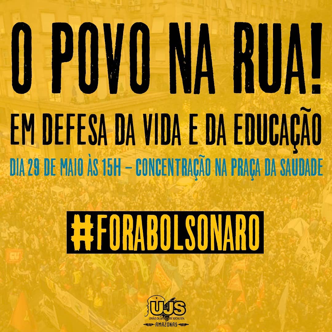 amazonasujs's tweet photo. Manaus | Praça da Saudade as 15h.
Venham de máscara, álcool em gel e muita disposição pra luta. ✊🏽
#29MForaBolsonaro #AMnasRuas https://t.co/bNG5kKrcb8