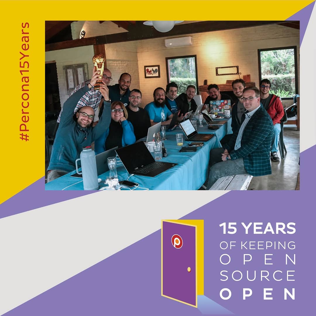 PerconaRocks's tweet photo. Percona memories
Guys today we want to remind you about AMER Support meeting in 2018 in Uruguay ✌️

Just look at the amazing pics! Does anyone recognise these happy faces?😃
More info in Instagram ⬇️
https://t.co/9vDAeNbXLw https://t.co/J9qdeVDYQ5