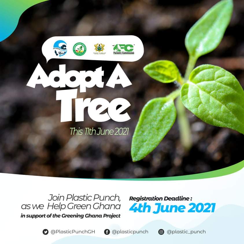 📌🌳📢  "CALL FOR VOLUNTEERS TO  "ADOPT A TREE"  📣🌳📣

Kindly REGISTER here for seedlings of different tree species:🌳🌴
forms.gle/FeTugiUz55kJnT…

This initiative is to support the #Ghana gov. in the quest to plant 5 million trees in Ghana on 11/06/21.

#Climateaction #SDGs 🅿️👊