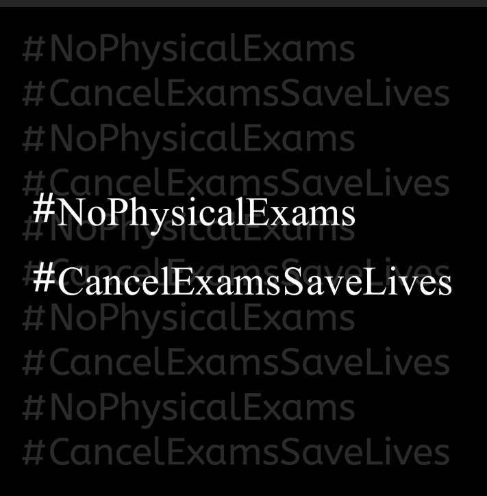Asna_khan32's tweet photo. In such a critical condition we have lost our families. students are not prepared mentally for any physical Exams. The pendamic is not over yet. Cancel Exams for save Students live's.

#NoPhysicalExams 
#cancelExamsSaveStudent 
#CancelExamsSaveLives https://t.co/BlSmveotu9