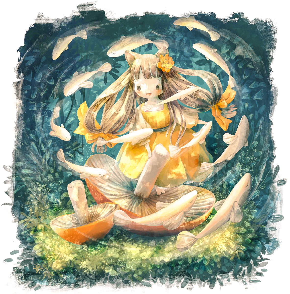 yuneco's tweet image. 『初夏の遊び』

#procreate