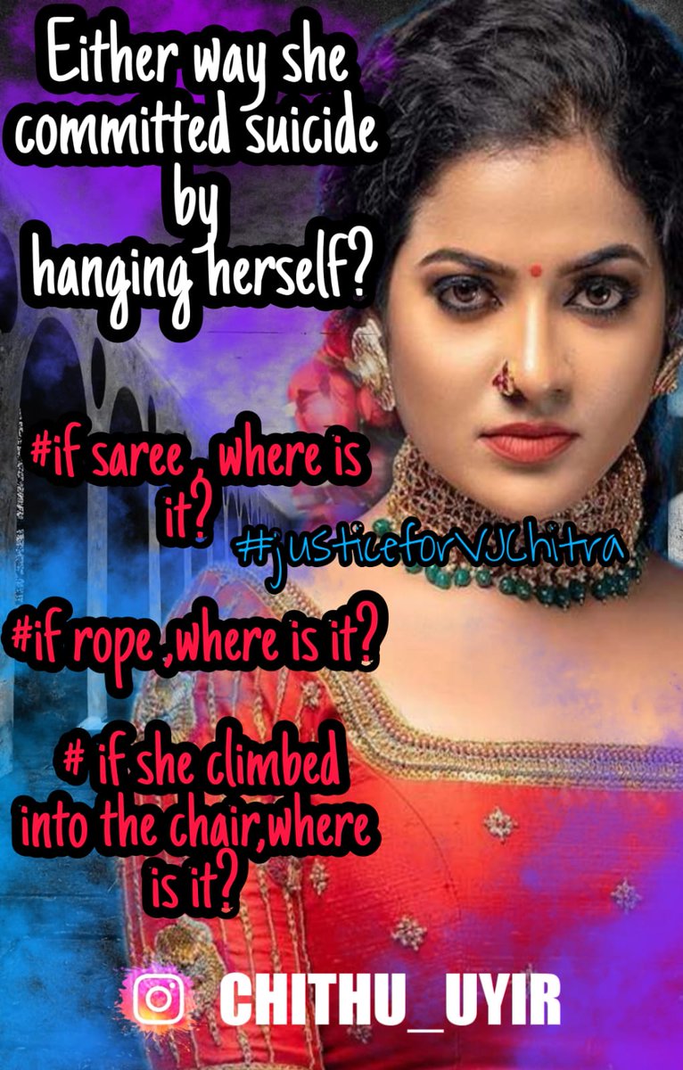 Mullai0204's tweet photo. We want CBI to take the case
We want Justice for VJ Chithu
#JusticeForVJChitra
#prayforVJCHITRA
@mkstalin @Udhaystalin @Anbil_mahesh
#ShilpaPrabhakarSatish 
@PMOIndia
@sunnewstamil 
@comalinews7
@behindwoods
@igtamil https://t.co/y5HFIAH8UN