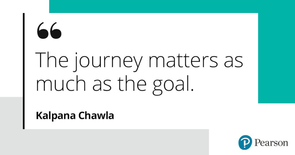 Quote: "The journey matters as much as the goal."