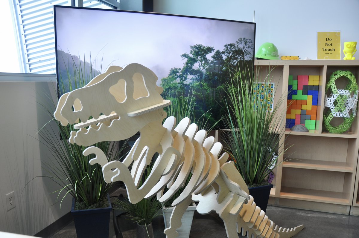 cademuseum's tweet photo. Come and say hi to our friend, Rexy! Our new theme "Eureka" is full of exciting hands-on learning, perfect for the whole family.
#CadeMuseum #InventPossible #WhyILoveGNV https://t.co/Qs0nUvciUm