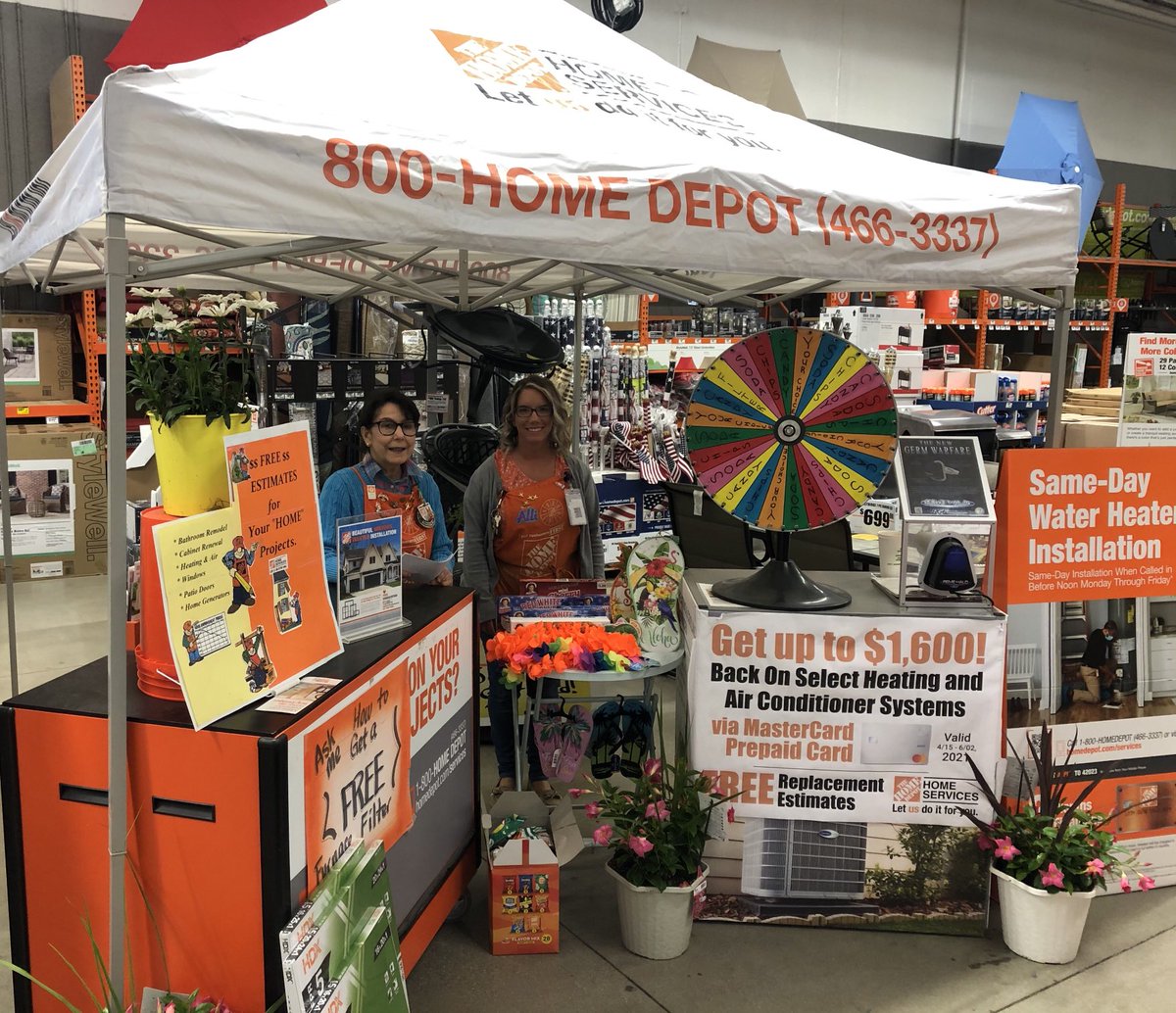 MCasemier's tweet photo. Need an air conditioning tune up? It’s that time of year! Come on down to the Papillion Home Depot and we will get you set up for an appointment!⁦@Stephen68401654⁩ ⁦@KellyConnors7⁩ https://t.co/ZBxElLkjRR