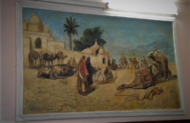 Wall panel cycle on the life of #Joseph, found in the #Bible and #Quran at #BankofBaghdad branch in downtown #Basra, #Iraq (photo - 2010). Read more in 