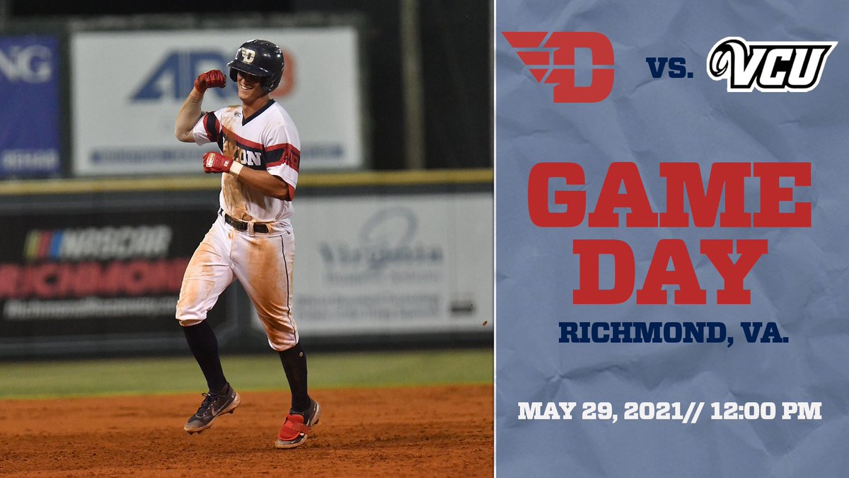 DaytonBaseball's tweet photo. Why not us? #FlyBoys take on VCU in the A-10 Championship Game. First pitch is scheduled for 12 p.m. on ESPN+ https://t.co/YMIWWuAFFt