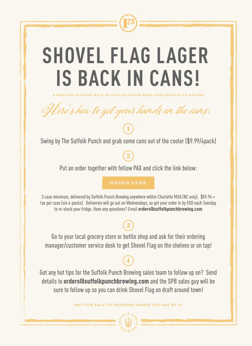 Here’s how to get yours. Thanks to our Brothers at <a href="/suffolkpunchclt/">The Suffolk Punch</a>.