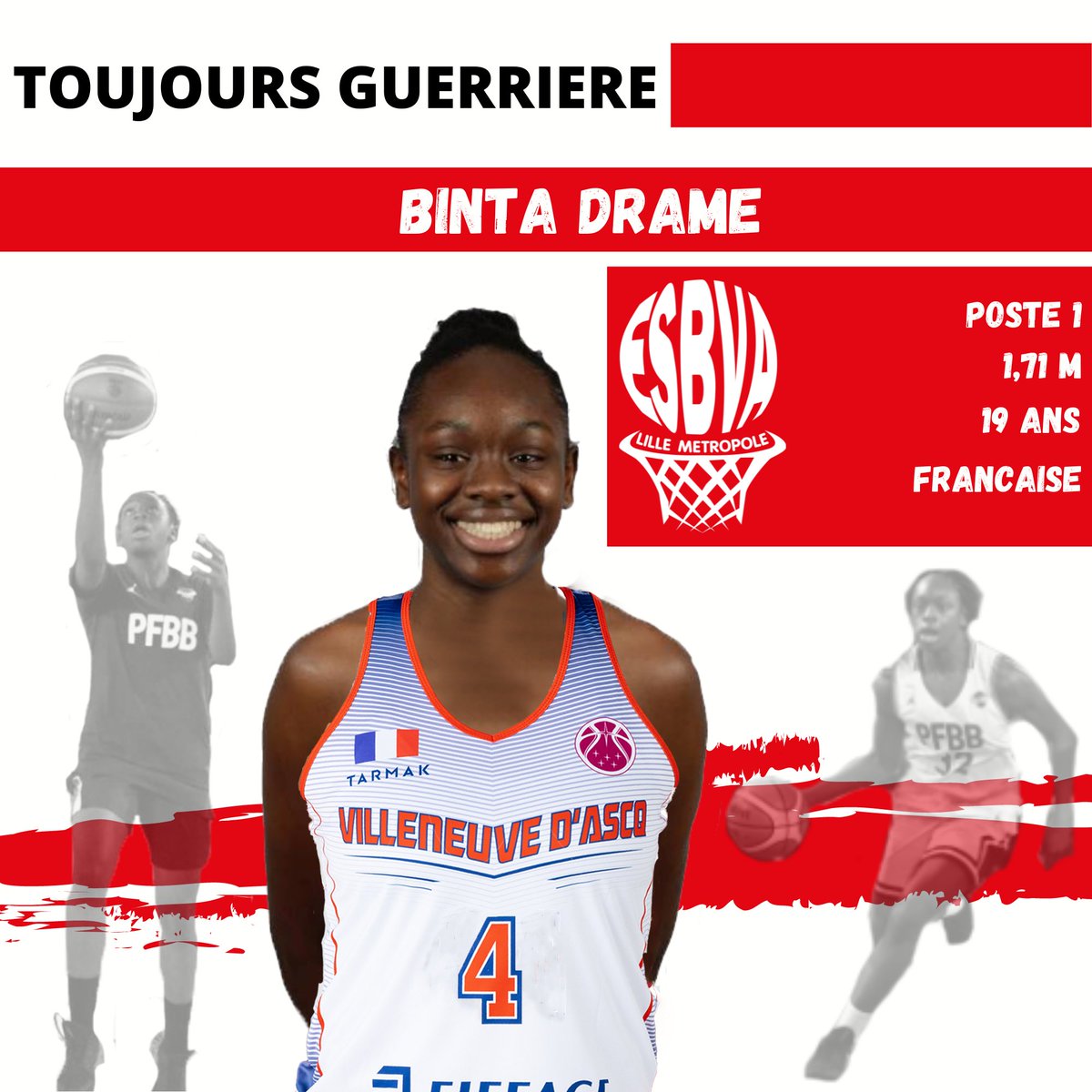ESBVALM's tweet photo. ✍️ Comme annoncé hier, Binta DRAME revient de prêt tandis qu'Hatoumata DIAKITE rejoint l'ESBVA-LM !
Bienvenue à Binta et à Hatoumata 😊
#ESBVALM #Guerrières https://t.co/0s3JLoIERE
