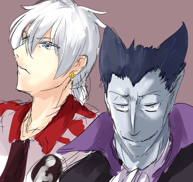 「吸血鬼すぐ死ぬ」のドラルクさんとロナルドさん #チャンピオン版深夜の真剣お絵描き60分一本勝負 