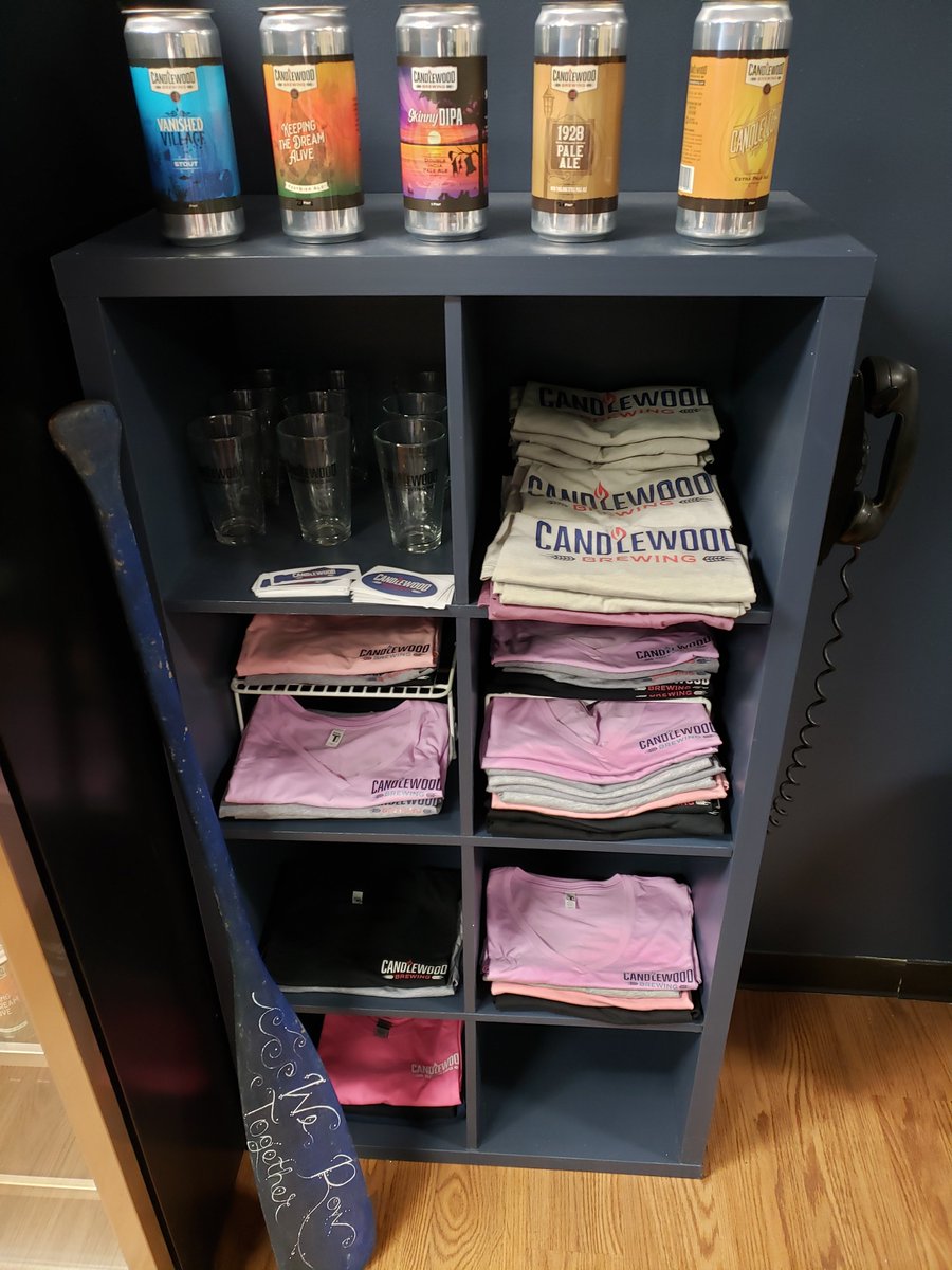 New merch is in! Come get some Candlewood gear! Open today 12-9:30