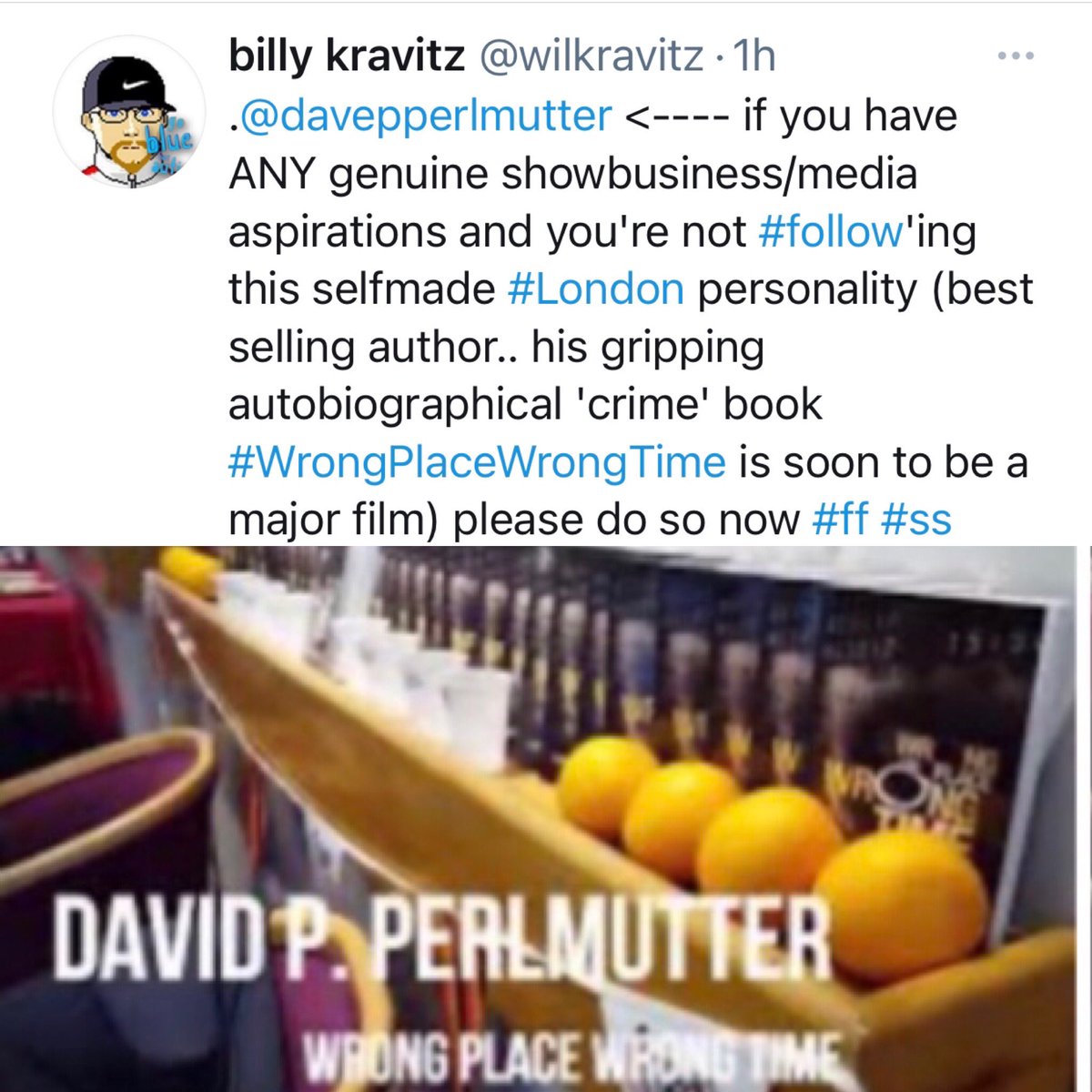 davepperlmutter's tweet photo. All of them, but in particular two #Bollywood #movies #83 & #Darbar BUT, Iβm looking forward to having a cameo role in my own #BookToMovie #TrueStory #WrongPlaceWrongTime being filmed later in the year with @BAFTA winning #producer #MarkFoligno on board + very exciting news soon! https://t.co/RxvvZRbu8p