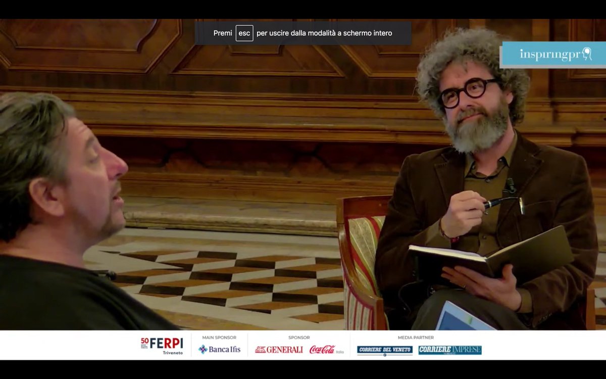 CommtoAction's tweet photo. Nel panel "Le RP sul lettino dello psicanalista", @maxbustreo, @uniiulm, @C_Colautti, psicanalista, e Emanuele Pasqualini, attore, mettono in scena il rapporto tra comunicazione e psicanalista.
#InspiringPR #CommToAction
@FerpiTriveneto @Ferpi2puntozero @Ferpi_ER @FerpiLaz https://t.co/0FLkYpfFwv