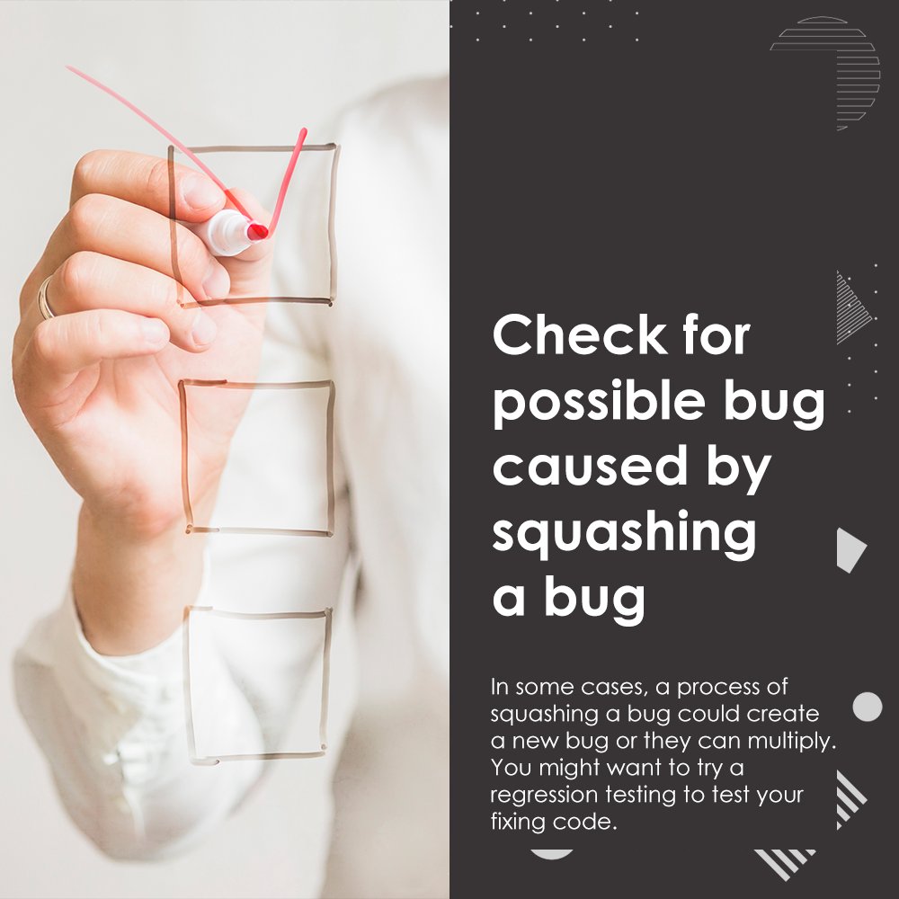 dojoboxid's tweet image. As a programmer, it is very common to encounter a lot of bugs, and sometimes it can be very tiring. But cheer up! Facing a bug is super natural, and try to think of it as a process to reach a fully working program.
#programmingbug #qualityassurance #programmerslife #programmer