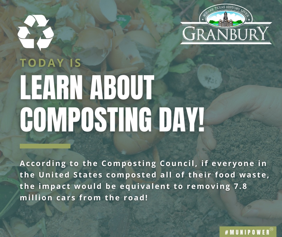 Composting is not only an environmentally safe fertilizer, but it can also help you save water, energy, fuel, and money! For more information about composting visit epa.gov/recycle/compos… #LearnAboutCompostingDay2021 #ReduceReuseRecycle #MuniPower