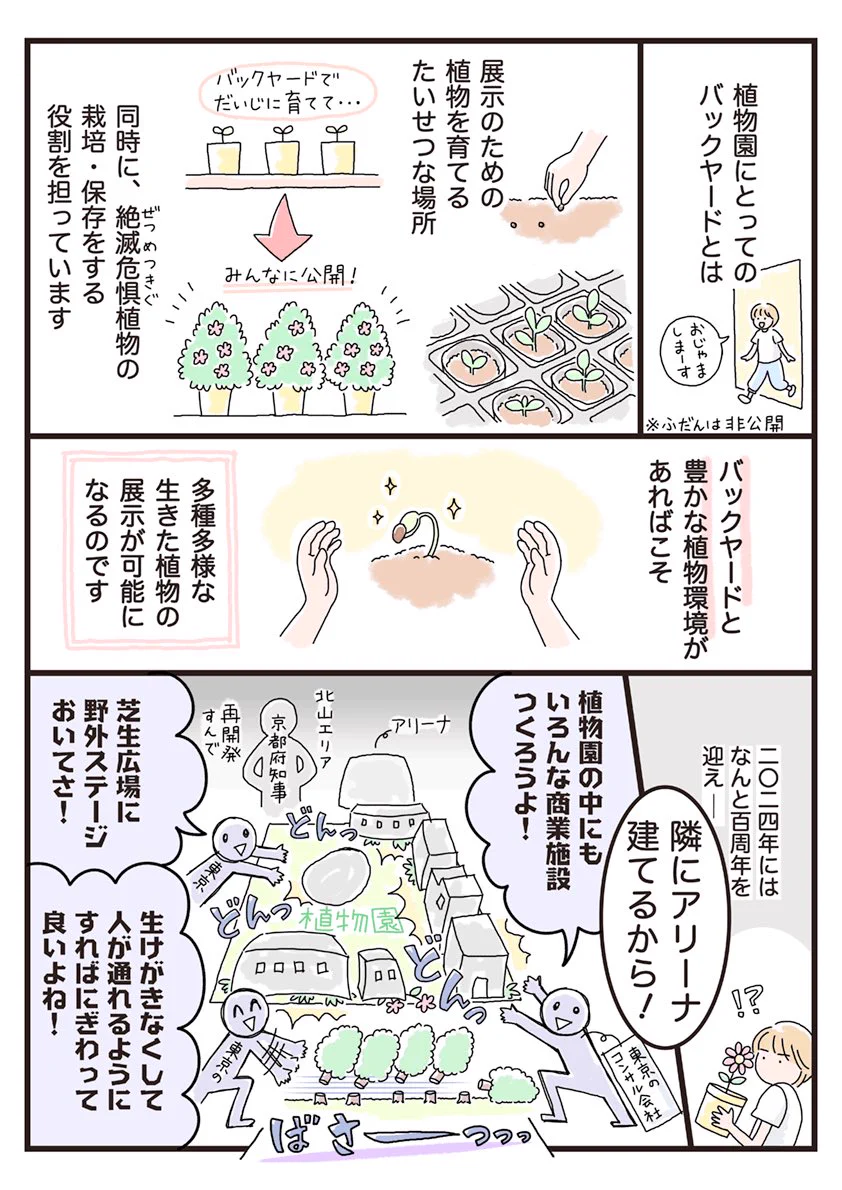 再開発によって？京都府立植物園がこれまで植物園としての文化を失おうとしている！