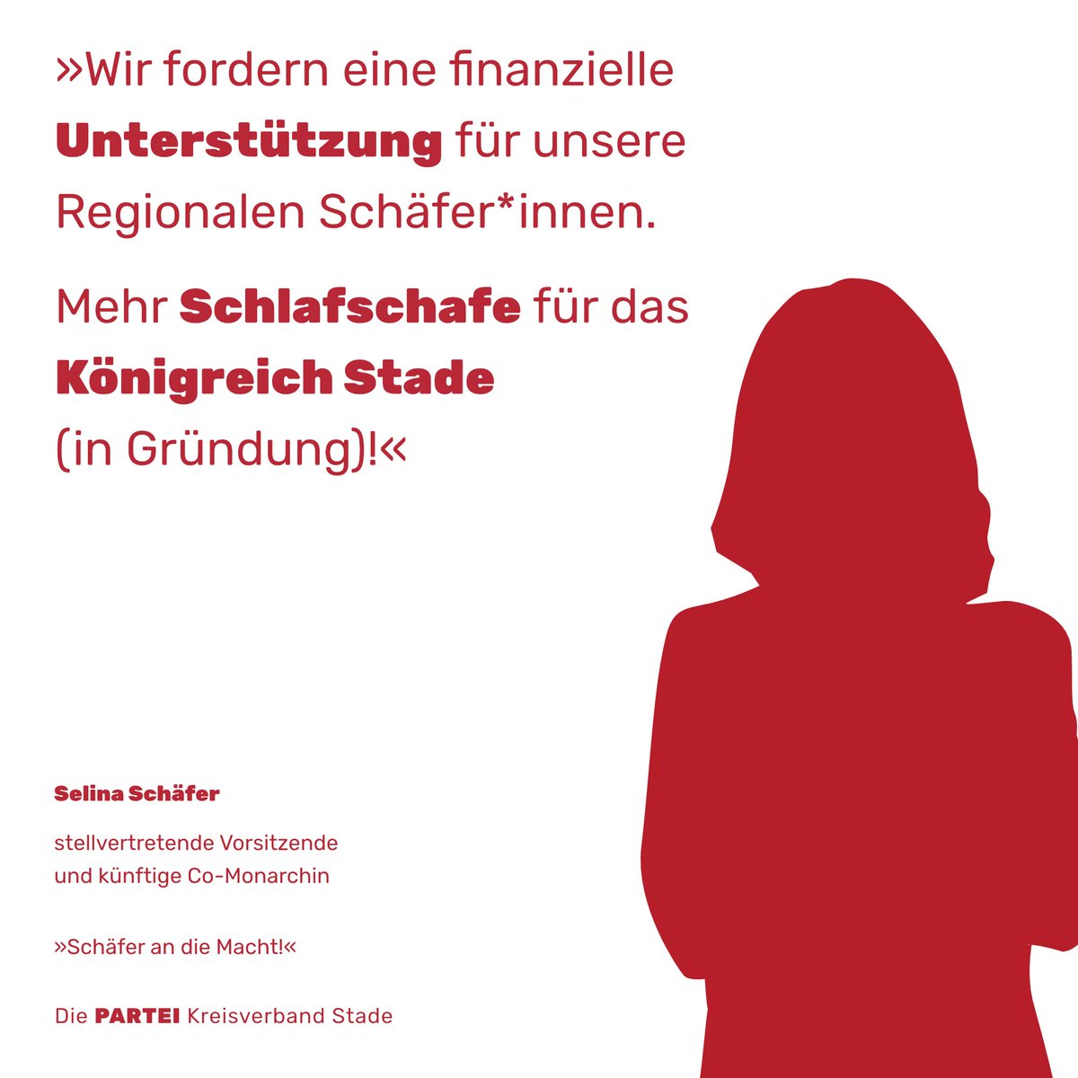 DiePARTEI_STD's tweet photo. #Schäfer*innen sollen einen Pro-Schaf-Bonus von 50 Stader Dukaten erhalten.
Mehr #Schlafschaf|e für das #Königreich #Stade!!
#Buxtehude #AltesLand #Jork #Harsefeld #Apensen #Fredenbeck #Krummendeich #Lühe #Nordkehdingen https://t.co/JV7S7mOYws