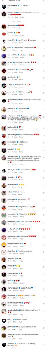 EncoreDuRap's tweet photo. J'ai jamais vu autant de comptes certifiés que sous le poste de Mehdi Maizi qui annonce avoir eu un enfant https://t.co/Nhzwv08YF1