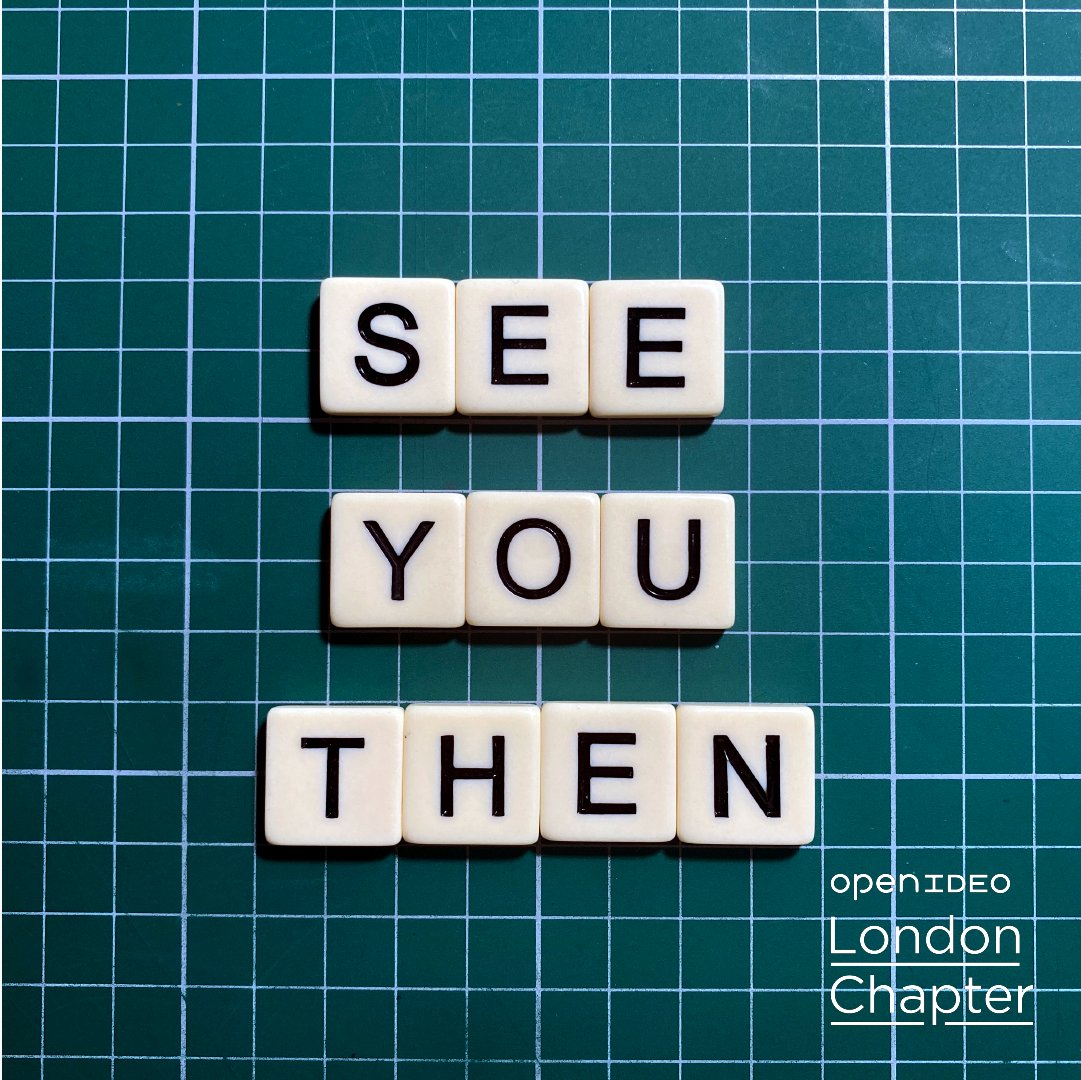 OpenIDEOLondChp's tweet photo. There's still time left to sign up! We'd love to hear from YOU - our community. 

#openideolondonevents #ComingSoon https://t.co/FYLaHA0fUL