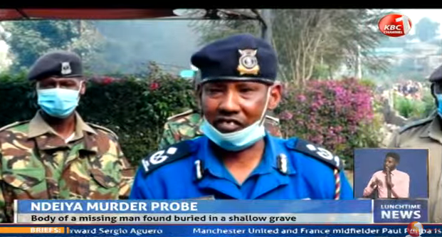 KBCChannel1's tweet photo. Ndeiya Murder Probe: Body of a missing man found buried in a shallow grave #KBCWeekend ^KM https://t.co/qxsyucPUxP